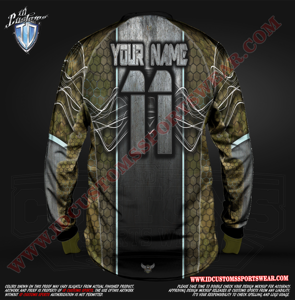 Maillot Vintage Paintball Pro – Manches Longues – Streetwear Y2K – Fabriqué Aux USA – Taille L