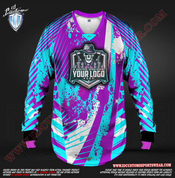 Custom Pink White-Black Sublimation Long Sleeve Fade Fashion