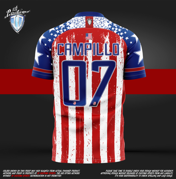 Usa soccer top jersey custom