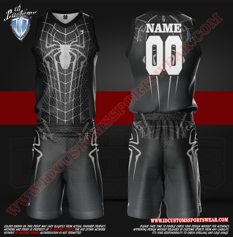 Custom Sublimated Jersey Semi Pro Paintball Shirt Texas United States ID Custom Sports Wear Pro Paintball Full Custem Sublimated Jersey Basketball Custom Jersey Full Basketball Uniform Package Black Spider