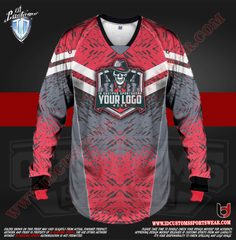 Custom Sports Wear Semi Pro Paintball Custom Sublimated Jersey Semi Pro Paintball Shirt Texas United States ID Custom Sports Wear Pro Paintball Full Custem Sublimated Jersey Reg Paintball Pro Paintball Red Hood Paintball Pro Shirt