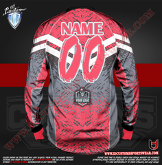 Custom Sports Wear Semi Pro Paintball Custom Sublimated Jersey Semi Pro Paintball Shirt Texas United States ID Custom Sports Wear Pro Paintball Full Custem Sublimated Jersey Reg Paintball Pro Paintball Red Hood Paintball Pro Shirt