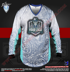 Custom Sports Wear Semi Pro Paintball Custom Sublimated Jersey Semi Pro Paintball Shirt Texas United States ID Custom Sports Wear Pro Paintball Full Custem Sublimated Jersey Reg Paintball Pro Paintball Blue Lagoon Reg Paintball Shirt