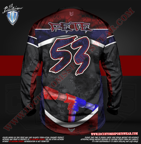 Custom Sports Wear Semi Pro Paintball Custom Sublimated Jersey Semi Pro Paintball Shirt Texas United States ID Custom Sports Wear Pro Paintball Full Custem Sublimated Jersey Reg Paintball Pro Paintball Target Paintball Pro Shirt