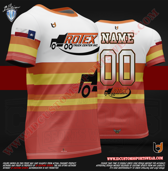 USA ID Custom Sports Wear Full Custem Sublimated Jersey Tshirt T-ShirtShirt Texas United States ID Custom Sports Wear Full Custem Sublimated Jersey Tshirt T-Shirt Rotex