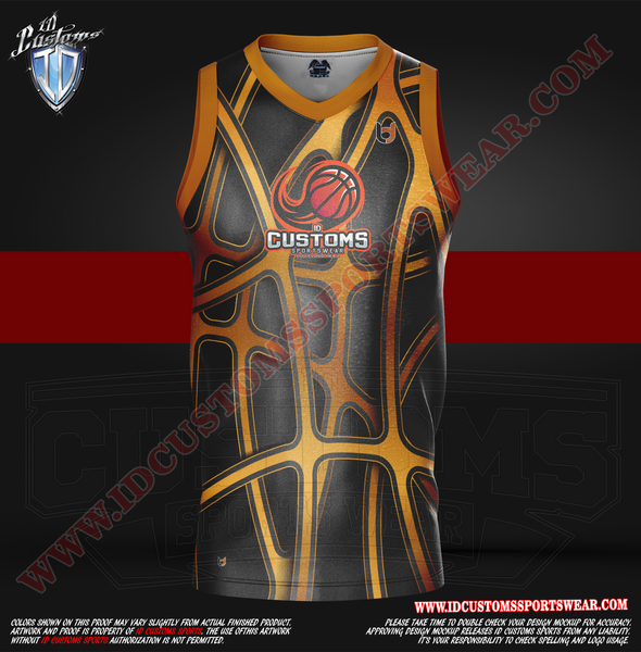Kids Bronze Skin Basketball Uniform Package Full Custom – ID Customs ...