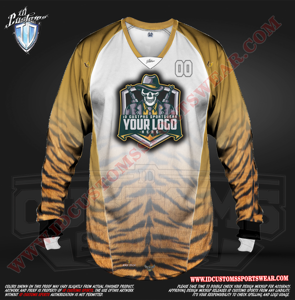 Custom Sports Wear Semi Pro Paintball Custom Sublimated Jersey Semi Pro Paintball Shirt Texas United States ID Custom Sports Wear Pro Paintball Full Custem Sublimated Jersey Reg Paintball Pro Paintball Tiger Child Paintball Pro Shirt