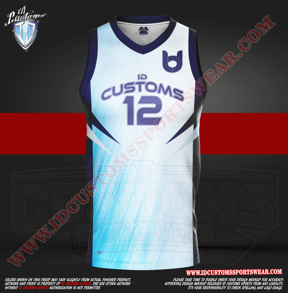 Adult My Blue Full Basketball Uniform – ID Customs SportsWear