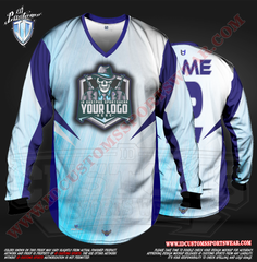 Custom Sports Wear Semi Pro Paintball Custom Sublimated Jersey Semi Pro Paintball Shirt Texas United States ID Custom Sports Wear Pro Paintball Full Custem Sublimated Jersey Reg Paintball Pro Paintball Blue Sky Reg Paintball Shirt