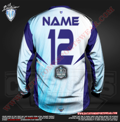 Custom Sports Wear Semi Pro Paintball Custom Sublimated Jersey Semi Pro Paintball Shirt Texas United States ID Custom Sports Wear Pro Paintball Full Custem Sublimated Jersey Reg Paintball Pro Paintball Blue Sky Reg Paintball Shirt