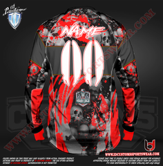 Custom Sports Wear Semi Pro Paintball Custom Sublimated Jersey Semi Pro Paintball Shirt Texas United States ID Custom Sports Wear Pro Paintball Full Custem Sublimated Jersey Reg Paintball Pro Paintball Blood In The Skull Paintball Pro Shirt