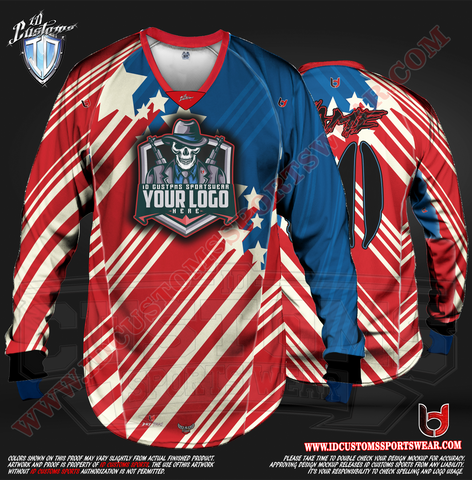 Custom Sports Wear Semi Pro Paintball Custom Sublimated Jersey Semi Pro Paintball Shirt Texas United States ID Custom Sports Wear Pro Paintball Full Custem Sublimated Jersey Reg Paintball Pro Paintball 70s USA Paintball Pro Shirt