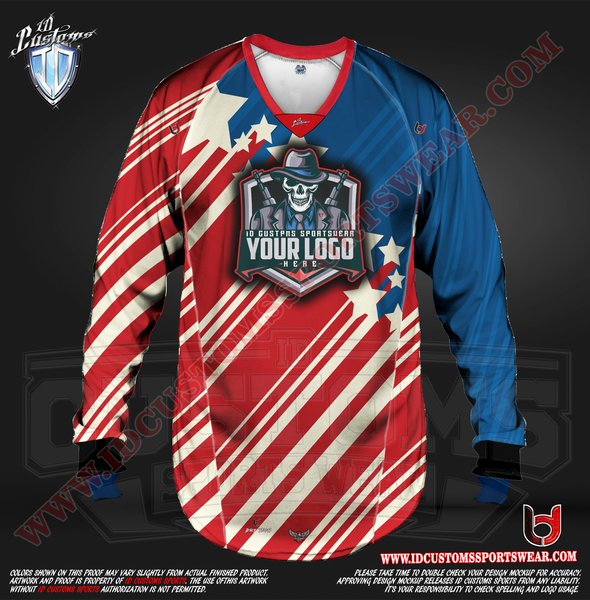 Custom Sports Wear Semi Pro Paintball Custom Sublimated Jersey Semi Pro Paintball Shirt Texas United States ID Custom Sports Wear Pro Paintball Full Custem Sublimated Jersey Reg Paintball Pro Paintball 70s USA Paintball Pro Shirt