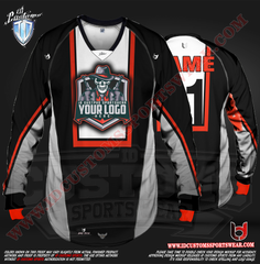 Custom Sports Wear Semi Pro Paintball Custom Sublimated Jersey Semi Pro Paintball Shirt Texas United States ID Custom Sports Wear Pro Paintball Full Custem Sublimated Jersey Reg Paintball Pro Paintball Black And White Paintball Pro Shirt