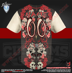 Custom Sports Wear Semi Baseball Custom Sublimated Jersey Semi Pro Paintball Shirt Texas United States ID Custom Sports Wear Pro Paintball Full Custem Sublimated Jersey Reg Paintball Baseball Dia De Los Muertos 