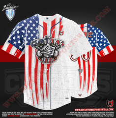 Custom Sports Wear Semi Baseball Custom Sublimated Jersey Semi Pro Paintball Shirt Texas United States ID Custom Sports Wear Pro Paintball Full Custem Sublimated Jersey Reg Paintball Baseball Summer USA Baseball Jersey