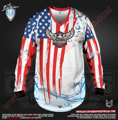 Custom Sports Wear Semi Pro Paintball Custom Sublimated Jersey Semi Pro Paintball Shirt Texas United States ID Custom Sports Wear Pro Paintball Full Custem Sublimated Jersey Reg Paintball Pro Paintball Sumer USA Paintball Shirt