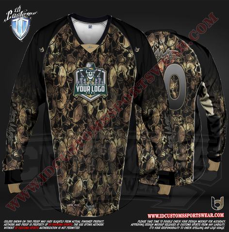 Custom Sports Wear Semi Pro Paintball Custom Sublimated Jersey Semi Pro Paintball Shirt Texas United States ID Custom Sports Wear Pro Paintball Full Custem Sublimated Jersey Reg Paintball Pro Paintball The Skulls Paintball Pro Shirt