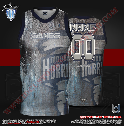 Adult Hurricanes Full Basketball Uniform