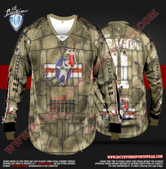 Custom Sports Wear Semi Pro Paintball Custom Sublimated Jersey Semi Pro Paintball Shirt Texas United States ID Custom Sports Wear Pro Paintball Full Custem Sublimated Jersey Reg Paintball Pro Paintball Greatest Generation Paintball Pro Shirt