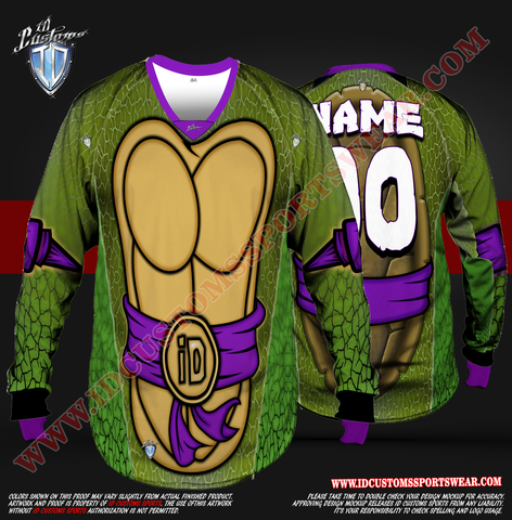 Custom Sports Wear Semi Pro Paintball Custom Sublimated Jersey Semi Pro Paintball Shirt Texas United States ID Custom Sports Wear Pro Paintball Full Custem Sublimated Jersey Reg Paintball Pro Paintball TNMNT Donatello Paintball Pro Shirt