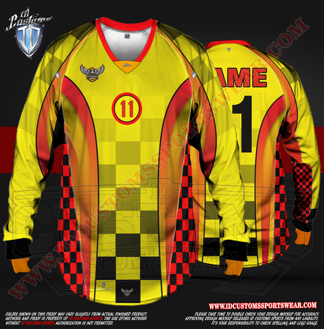 Custom Sports Wear Semi Pro Paintball Custom Sublimated Jersey Semi Pro Paintball Shirt Texas United States ID Custom Sports Wear Pro Paintball Full Custem Sublimated Jersey Reg Paintball Pro Paintball Yellow red Racer Paintball Shirt