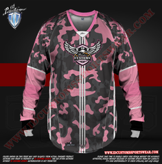 Custom Sports Wear Semi Pro Paintball Custom Sublimated Jersey Semi Pro Paintball Shirt Texas United States ID Custom Sports Wear Pro Paintball Full Custem Sublimated Jersey Reg Paintball Pro Paintball Pink Power Paintball Shirt