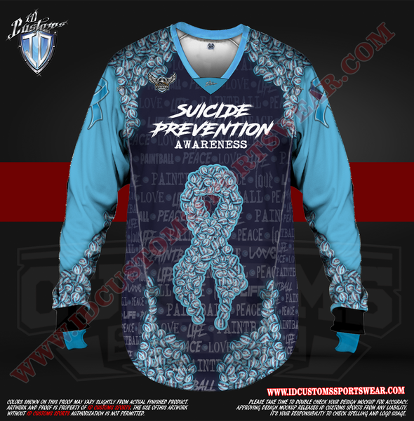 Custom Sports Wear Semi Pro Paintball Custom Sublimated Jersey Semi Pro Paintball Shirt Texas United States ID Custom Sports Wear Pro Paintball Full Custem Sublimated Jersey Reg Paintball Pro Paintball Suicide Prevention Paintball Shirt