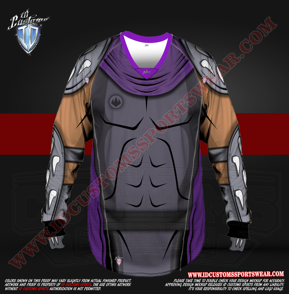 Custom Sports Wear Semi Pro Paintball Custom Sublimated Jersey Semi Pro Paintball Shirt Texas United States ID Custom Sports Wear Pro Paintball Full Custem Sublimated Jersey Reg Paintball Pro Paintball TNMNT Shredder Paintball Pro Shirt