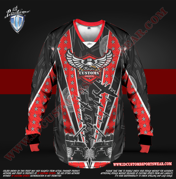 Custom Sports Wear Semi Pro Paintball Custom Sublimated Jersey Semi Pro Paintball Shirt Texas United States ID Custom Sports Wear Pro Paintball Full Custem Sublimated Jersey Reg Paintball Pro Paintball War Games Paintball Pro Shirt