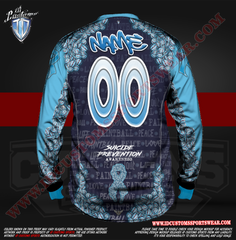 Custom Sports Wear Semi Pro Paintball Custom Sublimated Jersey Semi Pro Paintball Shirt Texas United States ID Custom Sports Wear Pro Paintball Full Custem Sublimated Jersey Reg Paintball Pro Paintball Suicide Prevention Paintball Shirt