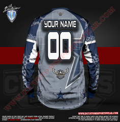 Custom Sports Wear Semi Pro Paintball Custom Sublimated Jersey Semi Pro Paintball Shirt Texas United States ID Custom Sports Wear Pro Paintball Full Custem Sublimated Jersey Reg Paintball Pro Paintball Cowboys Paintball Shirt