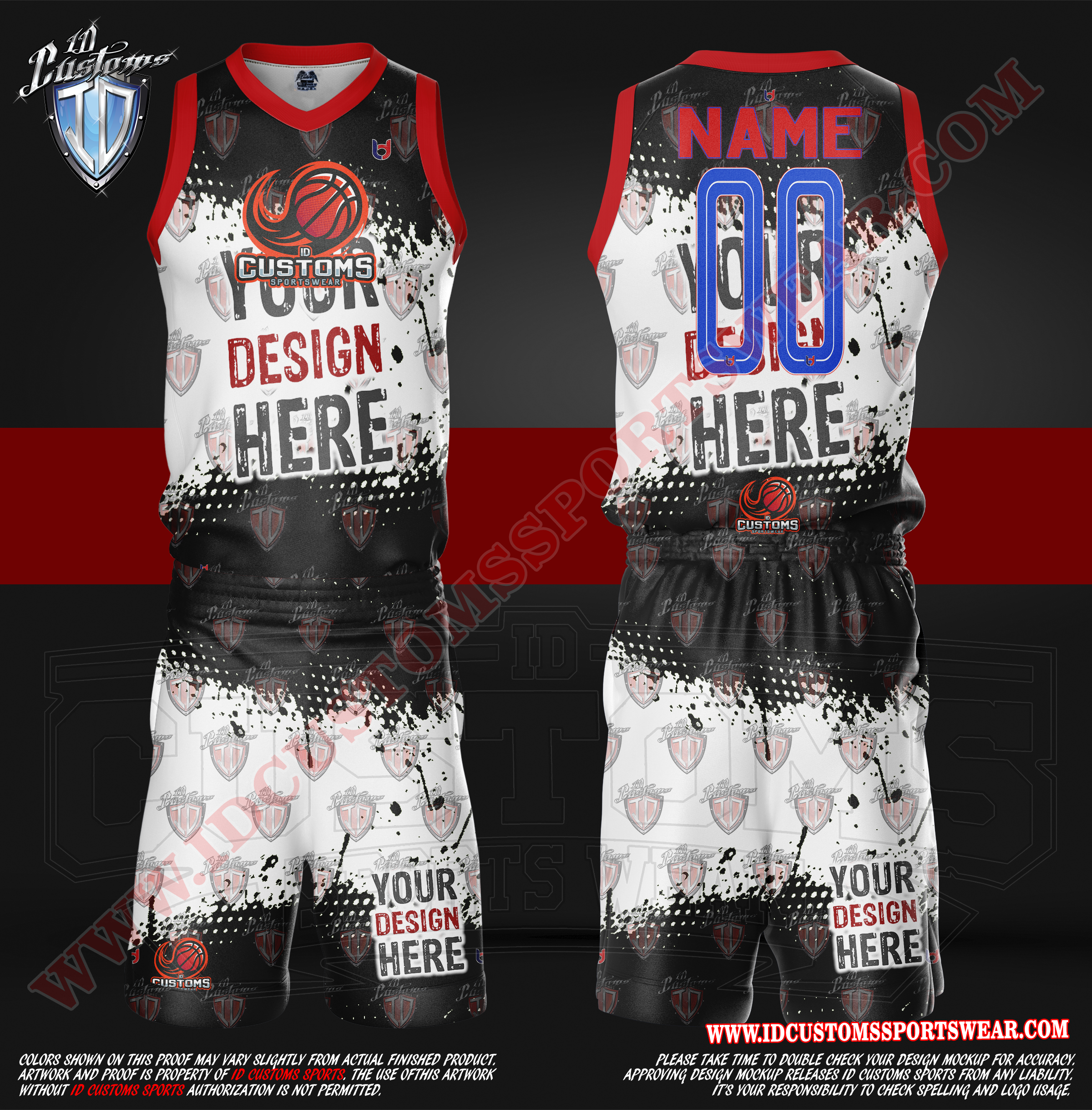 Full Basketball Uniform Package Full Custom