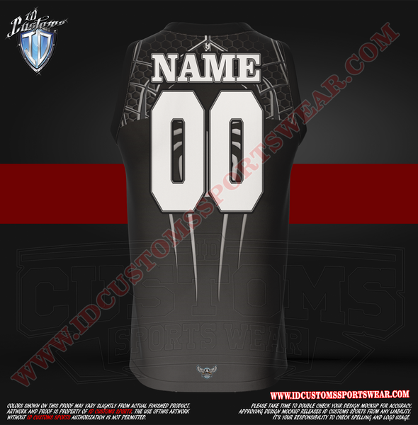 11 Black Spider Basketball Custom Jersey – ID Customs SportsWear