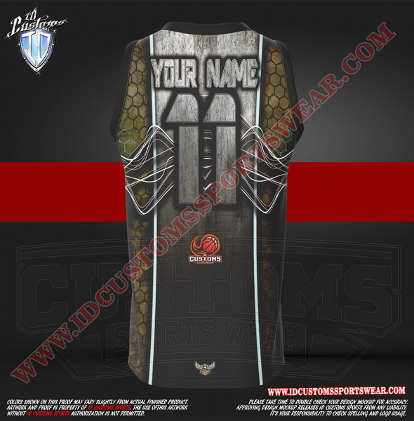 18 Metal Camo Basketball Custom Jersey – ID Customs SportsWear