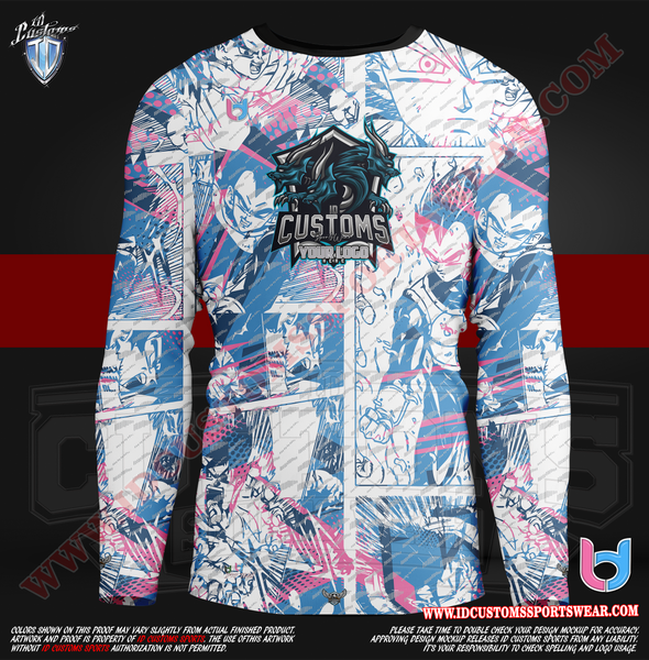 ID Custom Sports Wear Pro Paintball Custem Sublimated Jersey Long Sleeve Shirt Dragon B