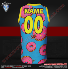 Basketball Full Sublimation Shirts Custom Sports Wear Semi Pro Paintball Custom Sublimated Jersey Semi Pro Paintball Shirt Texas United States ID Custom Sports Wear Pro Paintball Full Custem Sublimated Jersey Basketball Custom Jerse Mmm Donuts