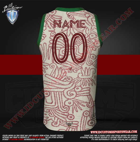 2 MEX 22 23 Basketball Custom Jersey – ID Customs SportsWear