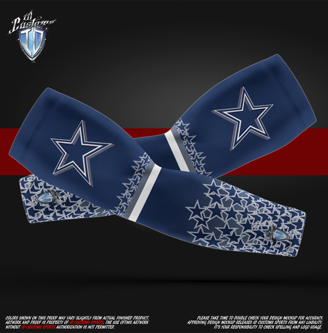 ID Custom Sports Wear Pro Paintball Custom Sublimated Cowboys Arm Sleeves