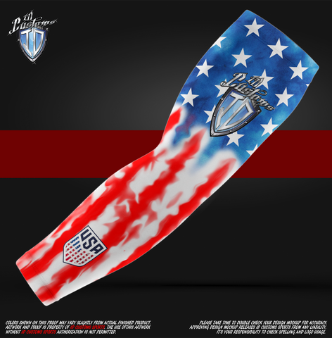 ID Custom Sports Wear Pro Paintball Custom Sublimated Groovy USA Arm Sleeves