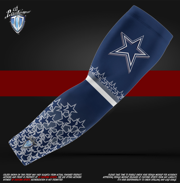 ID Custom Sports Wear Pro Paintball Custom Sublimated Cowboys Arm Sleeves