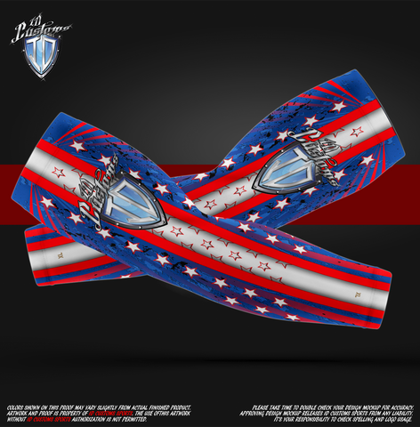 ID Custom Sports Wear Pro Paintball Custom Sublimated 4th Arm Sleeves