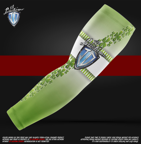 ID Custom Sports Wear Custem Sublimated St Patrick Arm Sleeves