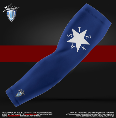 ID Custom Sports Wear Pro Paintball Custom Sublimated Texas Arm Sleeve