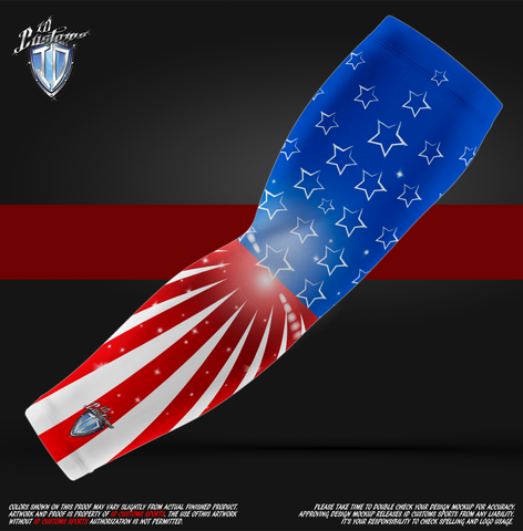 ID Custom Sports Wear Custem Sublimated USA1 Arm Sleeves