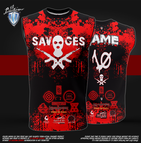 Savages Red Sleeveless Shirt