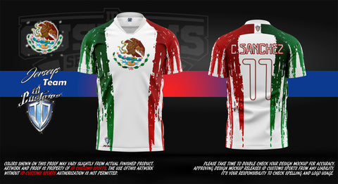 Full Custom Sublimation Shirt Soccer Mexico