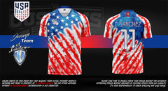 ID Custom Sports Wear Full Custom Sublimation Shirt Soccer USA