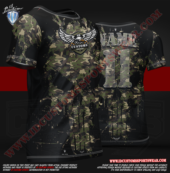 USA ID Custom Sports Wear Full Custem Sublimated Jersey Tshirt T-ShirtShirt Texas United States ID Custom Sports Wear Full Custem Sublimated Jersey Tshirt T-Shirt Punish Them G Camo