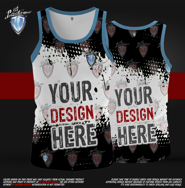 A Men's Tank Top Shirt Your Design Here